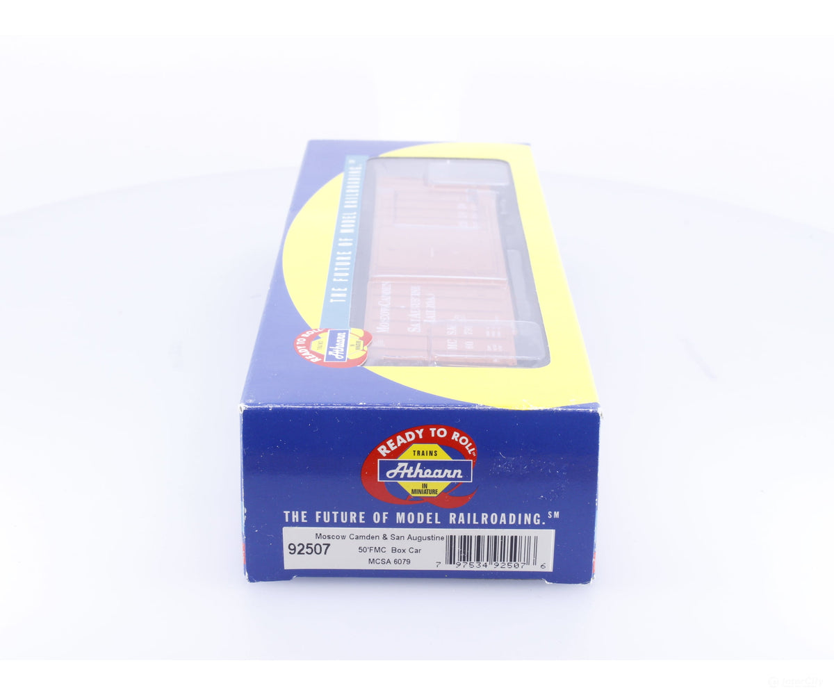 Athearn 92507 HO 50’ FMC Single Door Boxcar Moscow Camden & San Augustine (MCSA) 6079 - Freight Cars