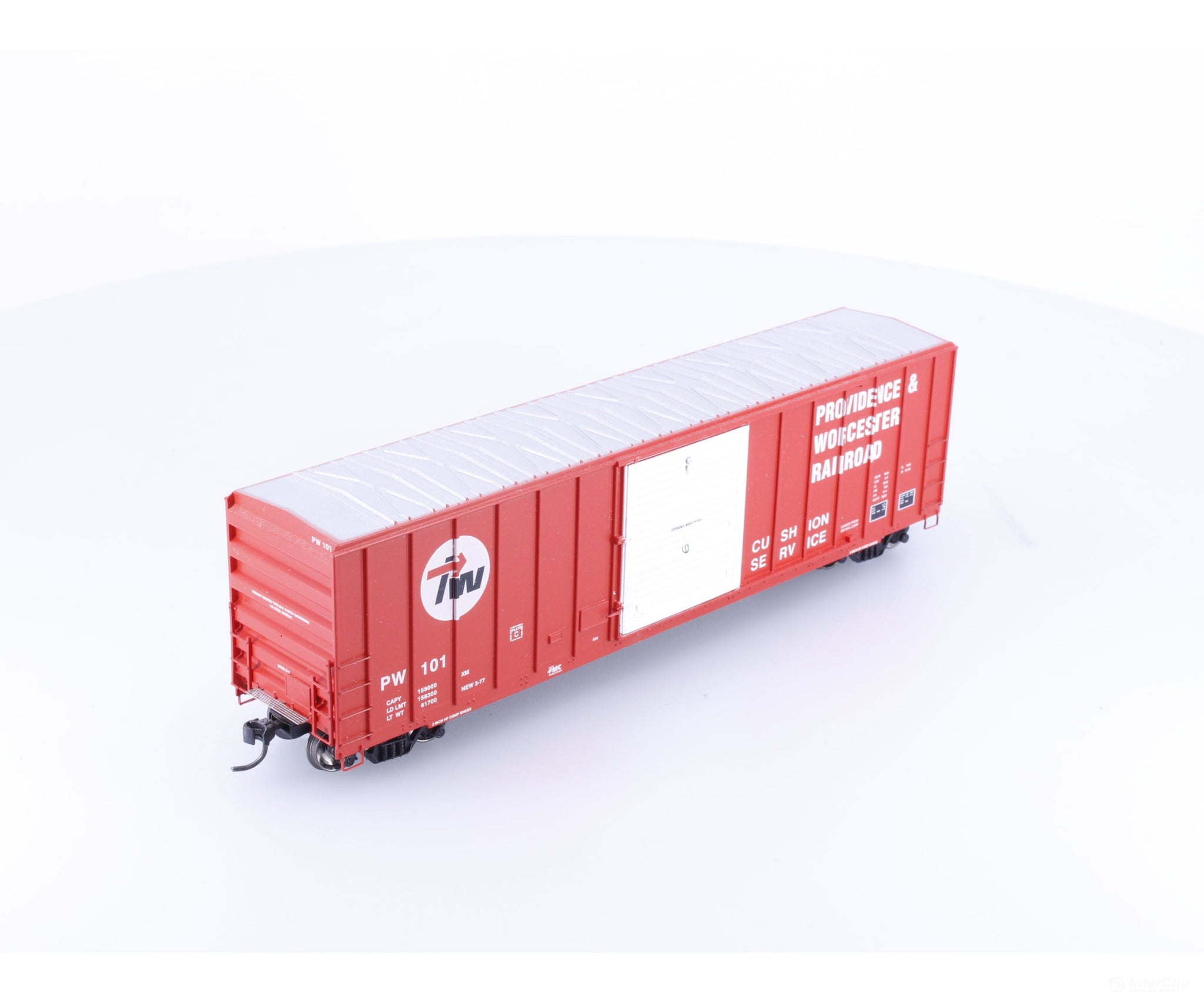 Athearn 92521 HO 50’ FMC Single Door Boxcar Providence & Worcester (PW) 101 - Freight Cars