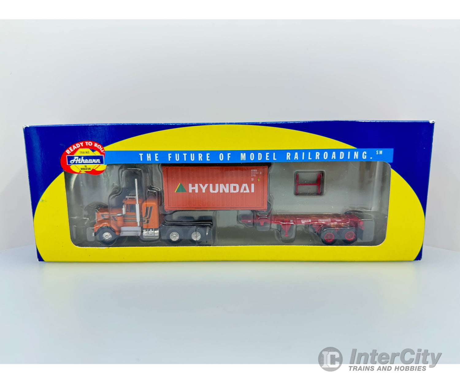 Athearn 92636 Ho Hyundai Kenworth W. 20Ft Container Cars & Trucks