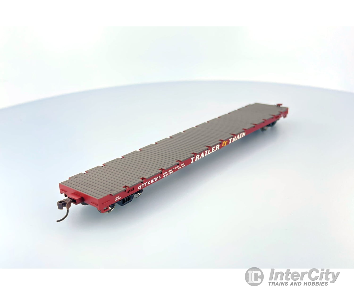 Athearn 92691 Ho 60’ Flat Car Trailer Train Ttx Corp. (Ttx) 97014 Freight Cars