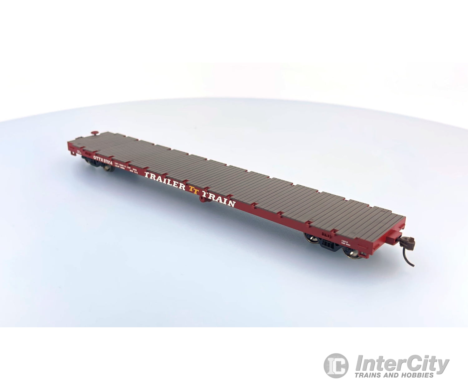 Athearn 92691 Ho 60’ Flat Car Trailer Train Ttx Corp. (Ttx) 97014 Freight Cars