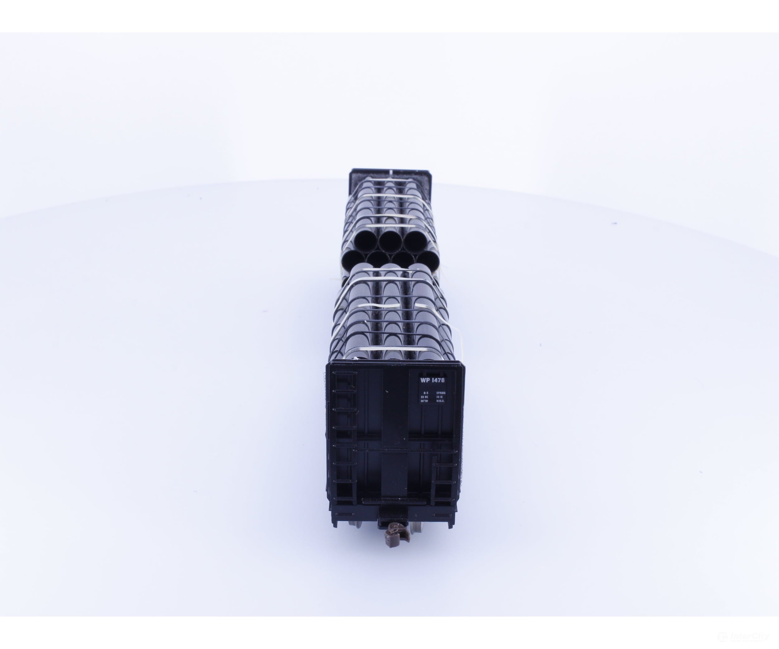 Athearn 92711 HO 60’ Bulkhead Flatcar with Pipe Load Western Pacific (WP) 1478 - Freight Cars
