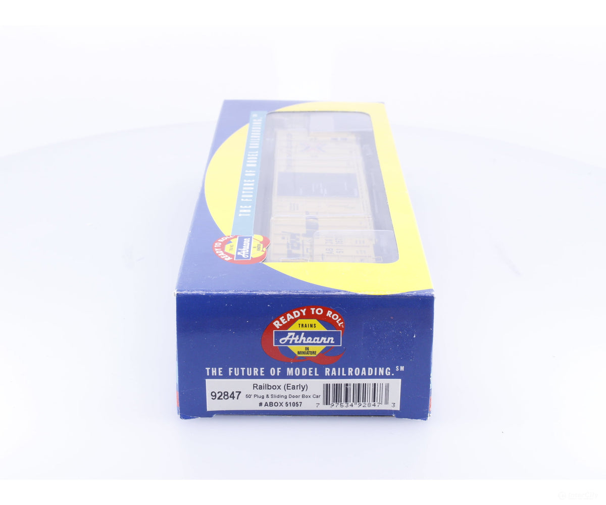 Athearn 92847 HO 50’ Combination Door Boxcar (ABOX) Railbox (RBOX) 51057 - Freight Cars