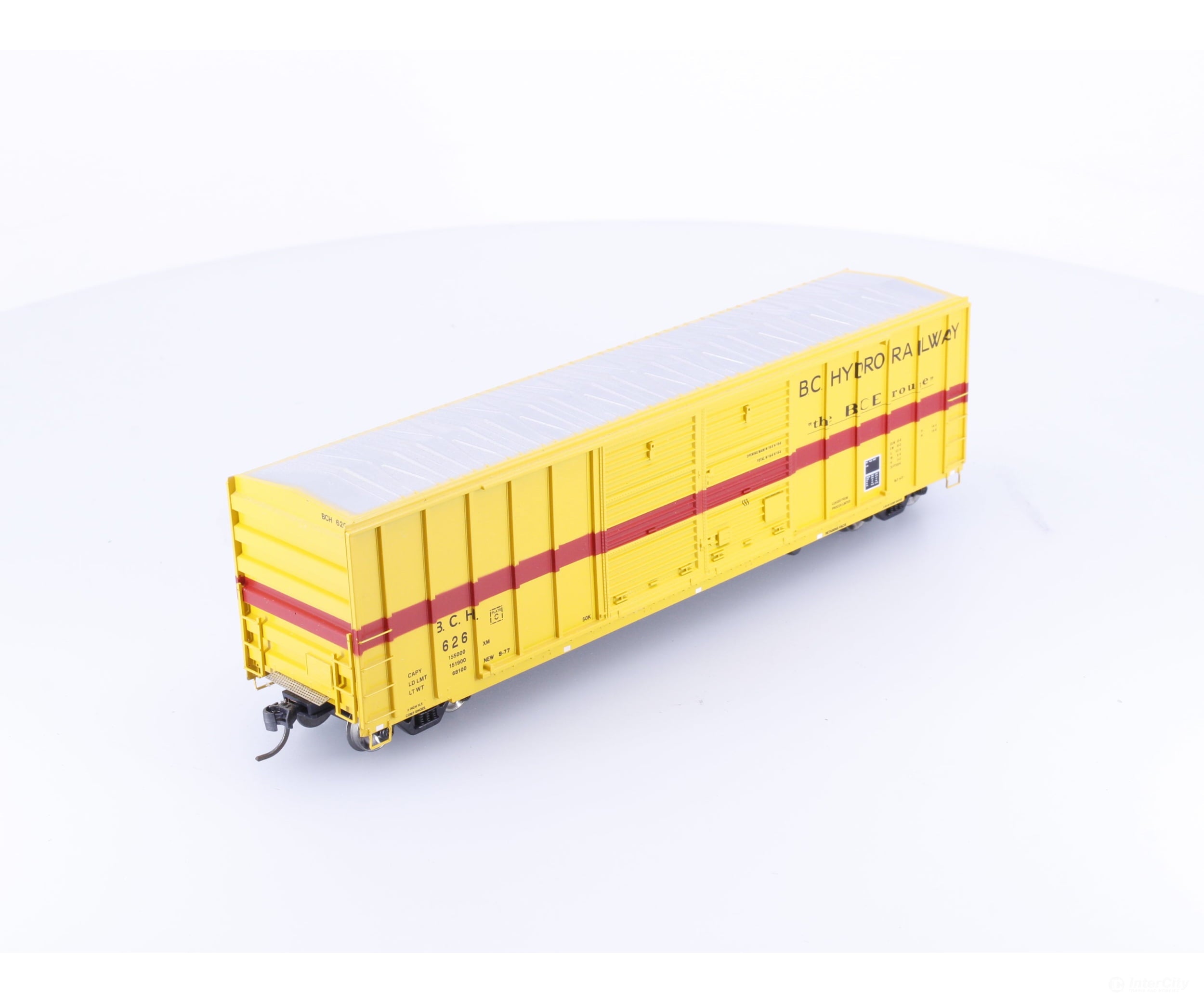 Athearn 92852 HO 50’ FMC Double Door Boxcar BC Hydro (BCH) 626 - Freight Cars