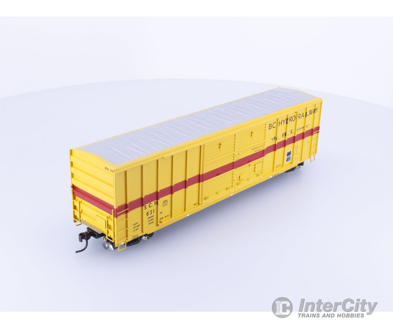 Athearn 92853 HO 50’ FMC Double Door Boxcar BC Hydro (BCH) 631 Freight Cars