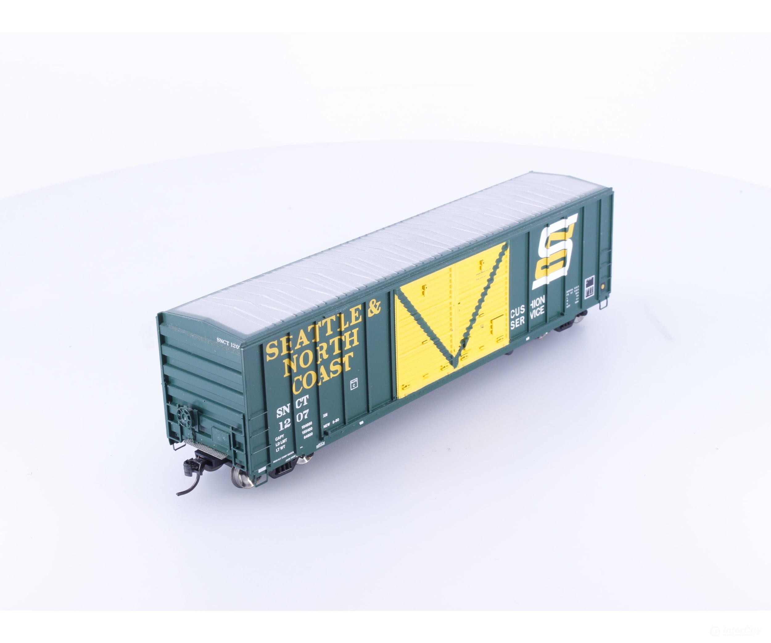 Athearn 92860 HO 50’ FMC Double Door Boxcar Seattle & North Coast (SNCT) 1207 - Freight Cars