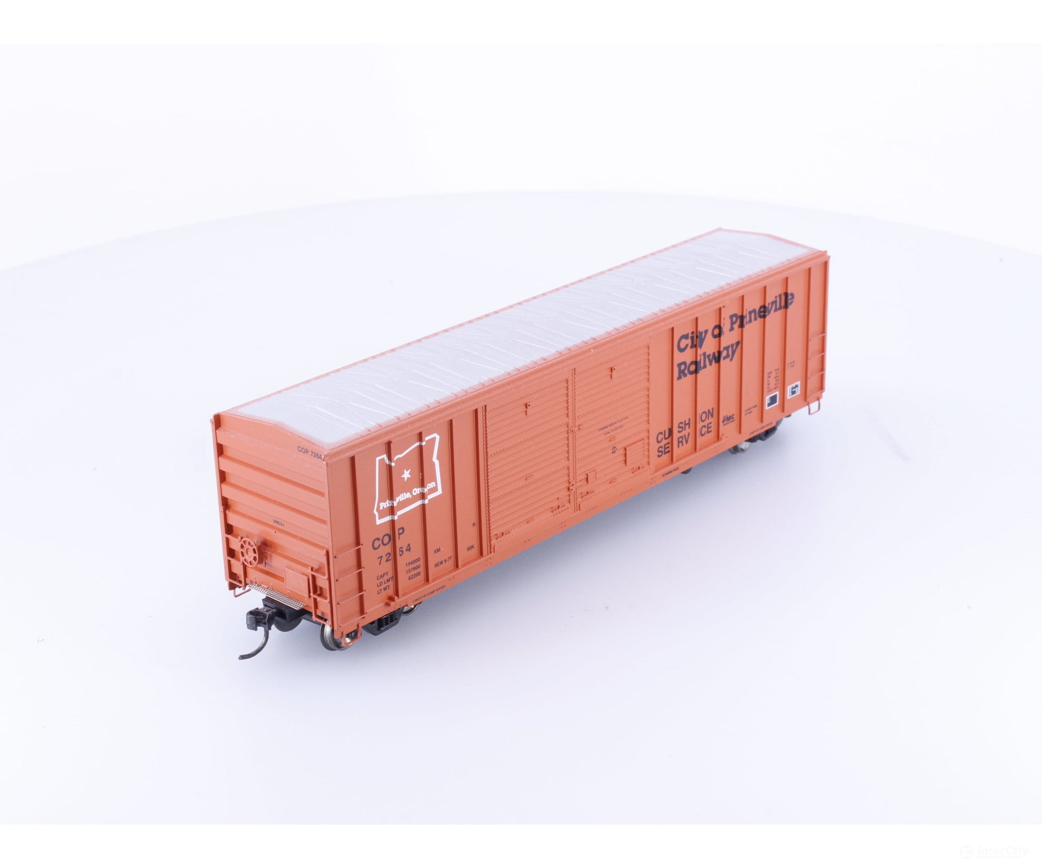 Athearn 92921 HO 50’ FMC Offset Double Door Boxcar City of Prineville (COP) 7264 - Freight Cars
