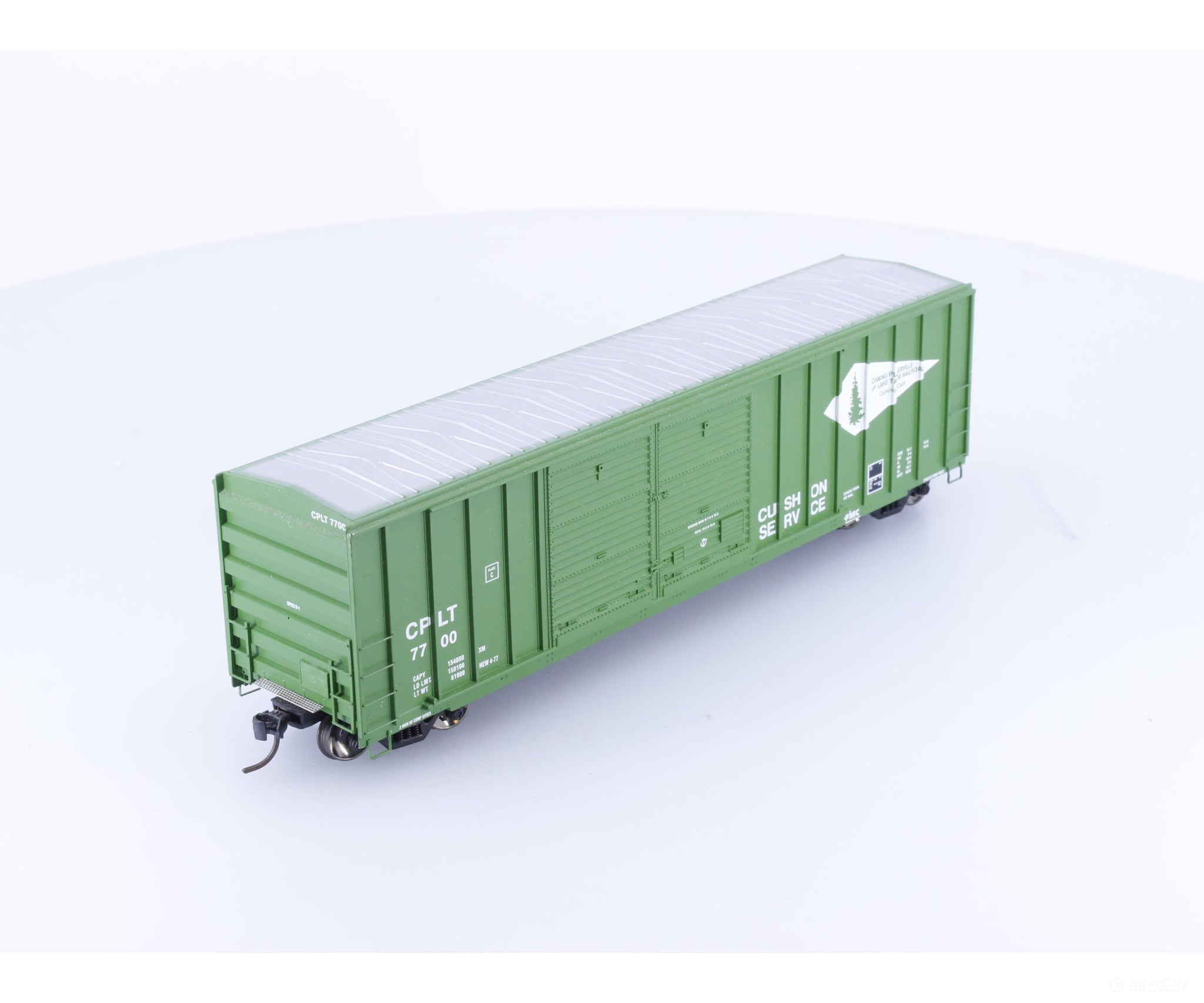 Athearn 92935 HO 50’ FMC Offset Double Door Boxcar Camino Placerville & Lake Tahoe (CPLT) 7700 - Freight Cars