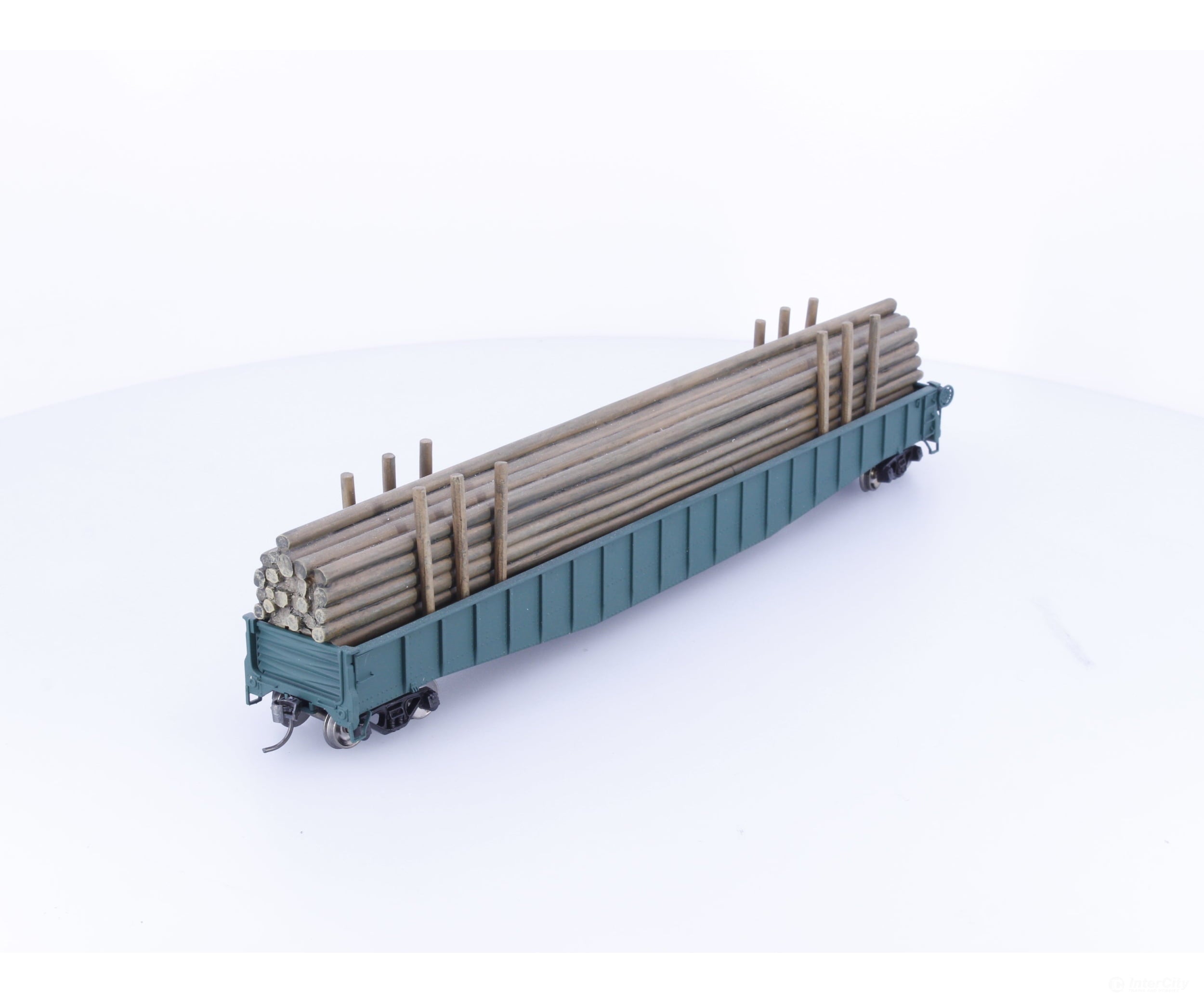 Athearn 93666 HO 65’ Mill Gondola with Lumber Load #2 Undecorated - Freight Cars