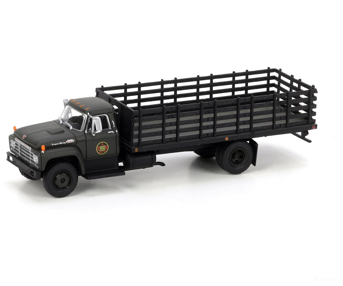 Athearn 96818 Ho Ford F-850 Vans Black Series With Stake Body Cn Cars & Trucks