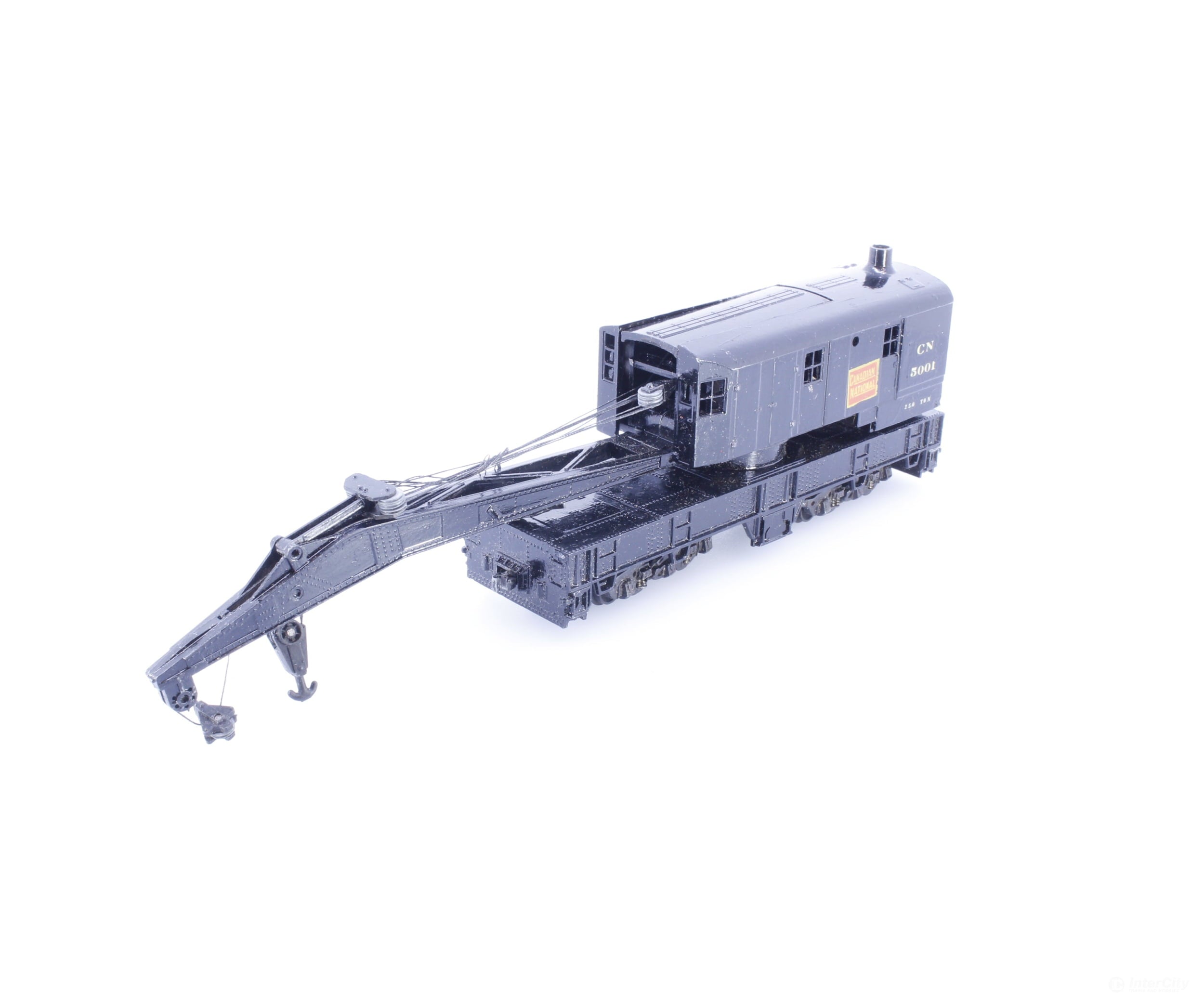 Athearn A200TWC HO Brass 200 Ton MOW Wrecking Crane Canadian National (CN) 5001 - Freight Cars
