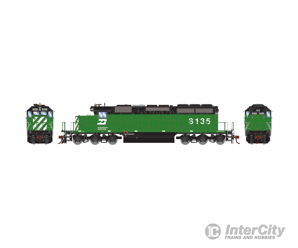 Athearn ATH-1250 HO EMD SD40-2 Locomotive with DCC & Sound BN #8135 Locomotives