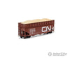 Athearn ATH-1283 HO 40’ Wood Chip Hopper with Load CN #861008 Freight Cars