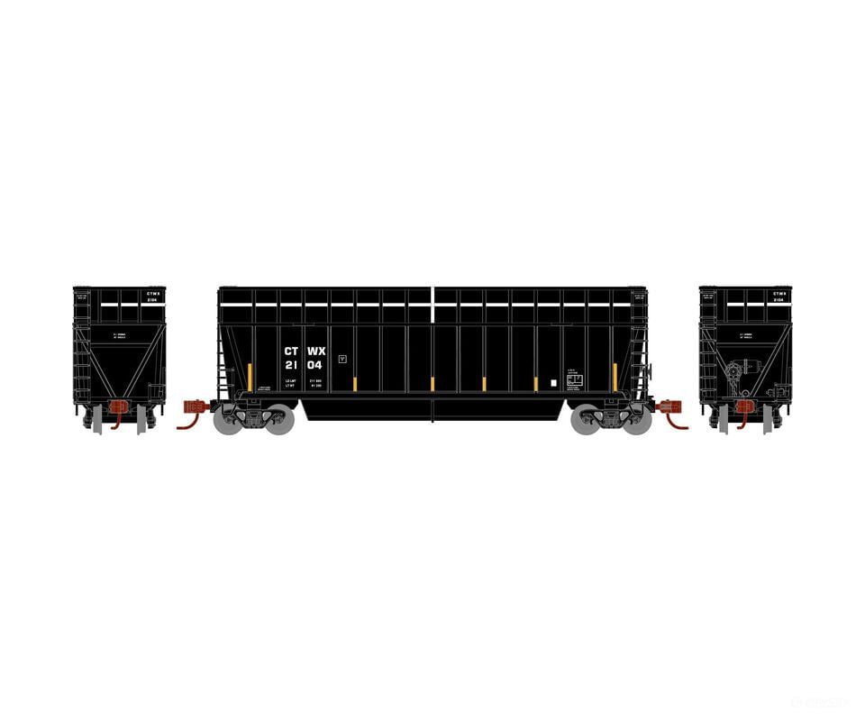 Athearn ATH-1404 N ATH Berwick Bathtub Extended Side Gondola CTWX #2104 - Freight Cars
