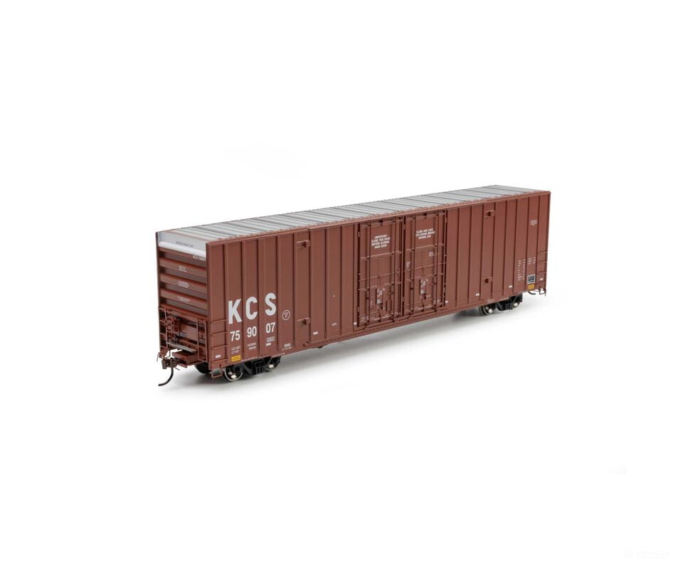 Athearn ATH-2277 HO ATH 60’ Gunderson High Cube Double Door Box Car KCS #759007 - Freight Cars