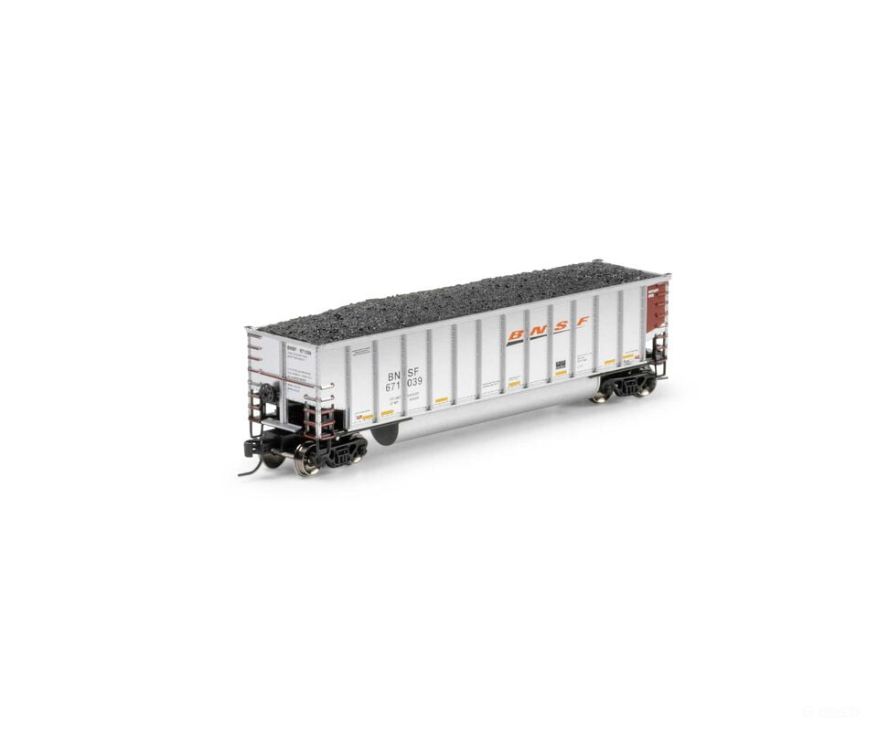 Athearn ATH-2304 N ATH Bethgon Coalporter w/Coal Load BNSF #671039 - Freight Cars