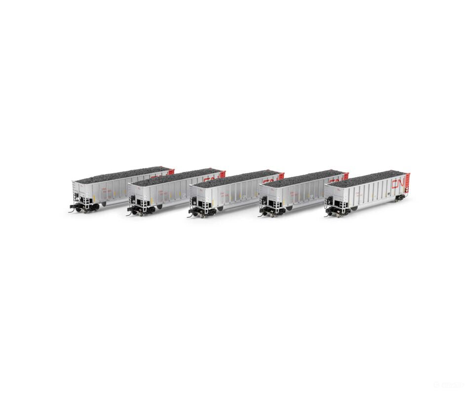 Athearn ATH-2314 N ATH Bethgon Coalporter w/Coal Load CNA #192025/192037/192048/192054/192062 (5) - Freight Cars