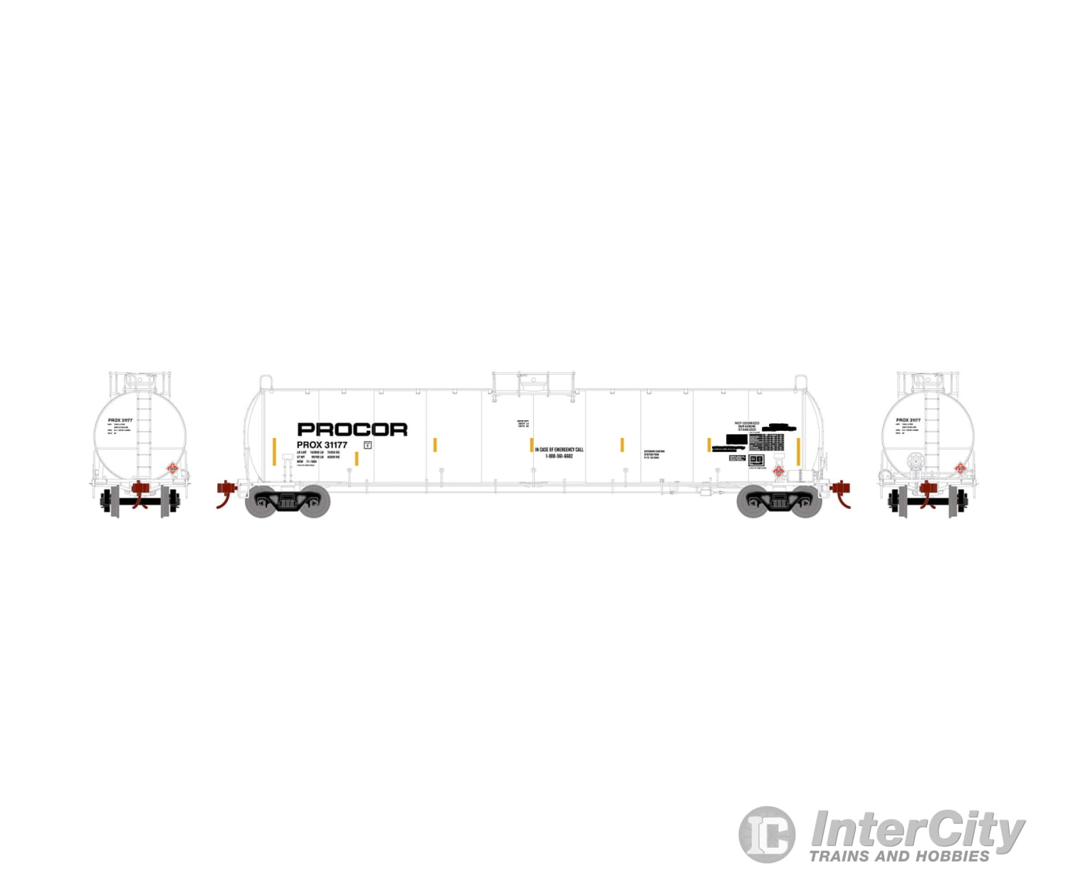 Athearn N ATH03584 Procor, 33K LPG Early. PROX 31177 - Default Title (CH-140-03584)