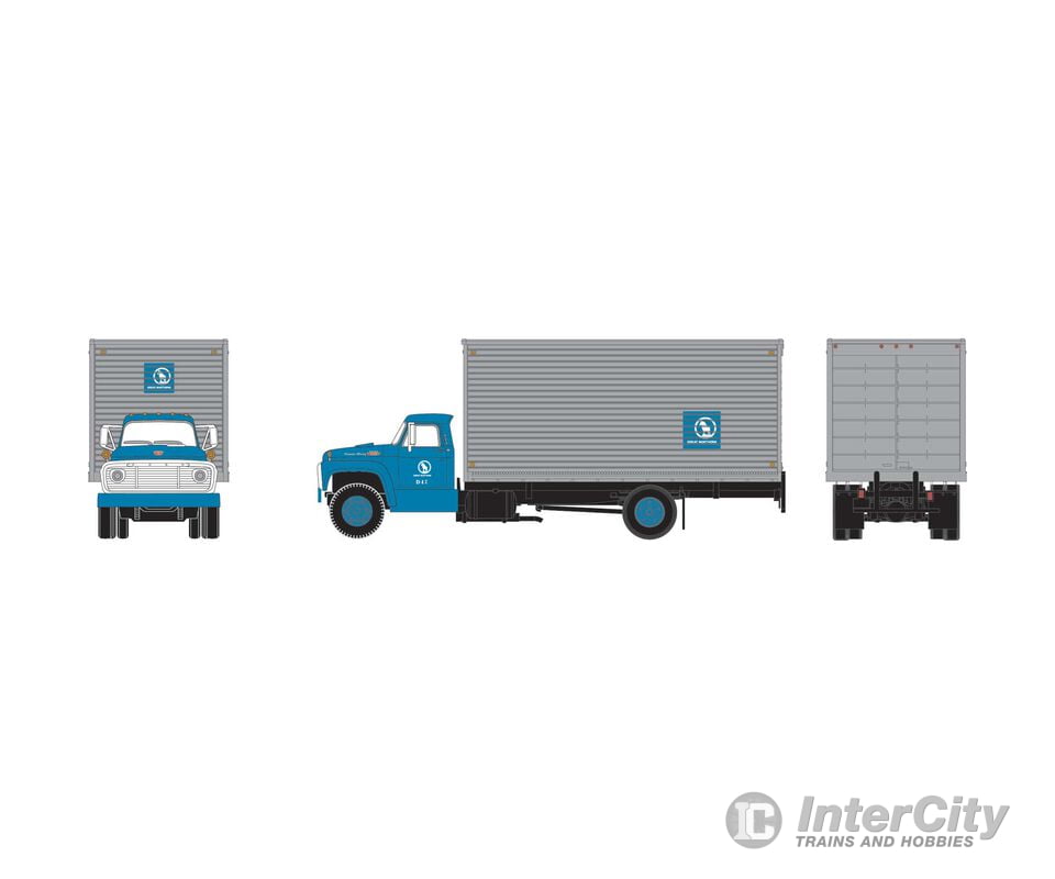 Athearn ATH10037 HO Ford F850 Box Van GN #D47 Cars & Trucks