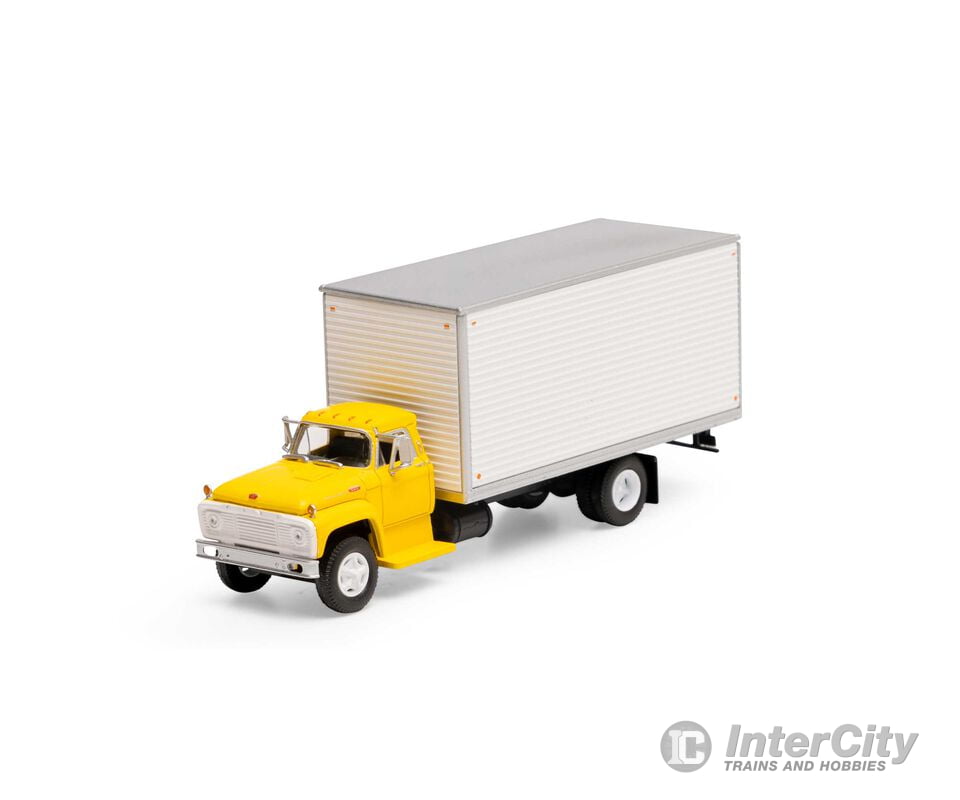 Athearn ATH10059 HO Ford F850 Box Van Yellow Cars & Trucks