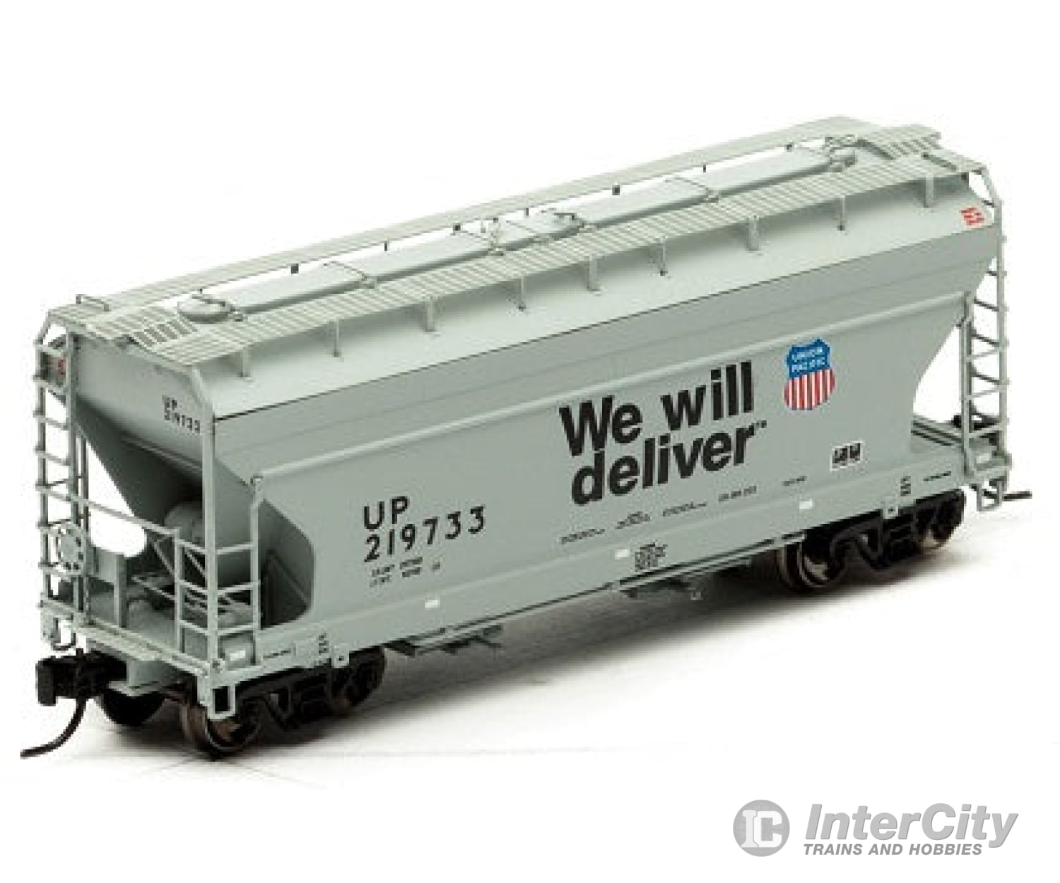 Athearn Ath12269 N Acf 2970 Cu Ft 2 Bay Center Flow Hopper Union Pacific Up 219733 Freight Cars