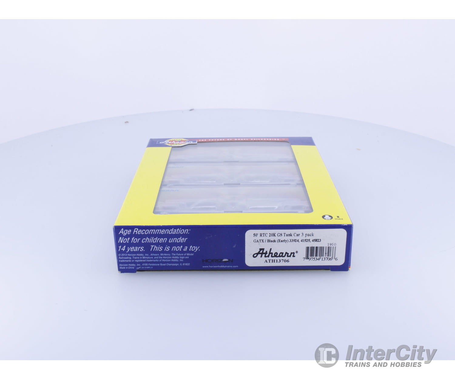Athearn ATH13706 N 50’ RTC 20K GS Tank Car 3 Pack GATX Corporation (GATX) 33924 41525 45823 Freight Cars