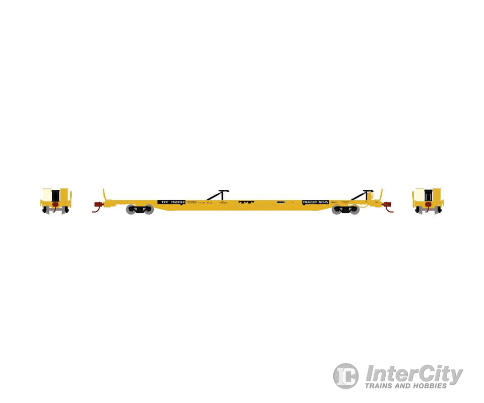 Athearn ATH14346 N F89F Trailer TTX/Yellow #152833 Freight Cars