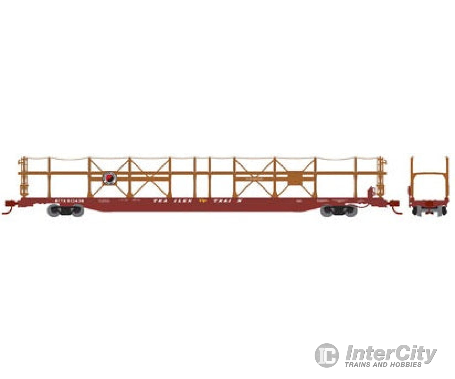 Athearn Ath14392 N Bulkhead Flat Cars Ttx Auto Rack Bttx 913438 Freight