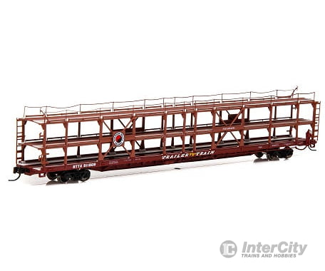 Athearn Ath14410 N Bulkhead Flat Cars F89-F Tri-Level Auto Rack Np/Rttx Rttx 910809 Freight
