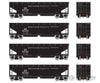 Athearn Ath14528 Ho Ballast Hopper Northern Pacific Four Car Set Freight Cars