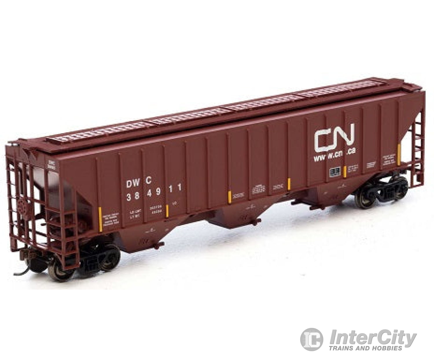 Athearn Ath14702 Ho Ps 4740 Cu Ft 3 Bay Center Flow Hopper Canadian National 384911 Freight Cars