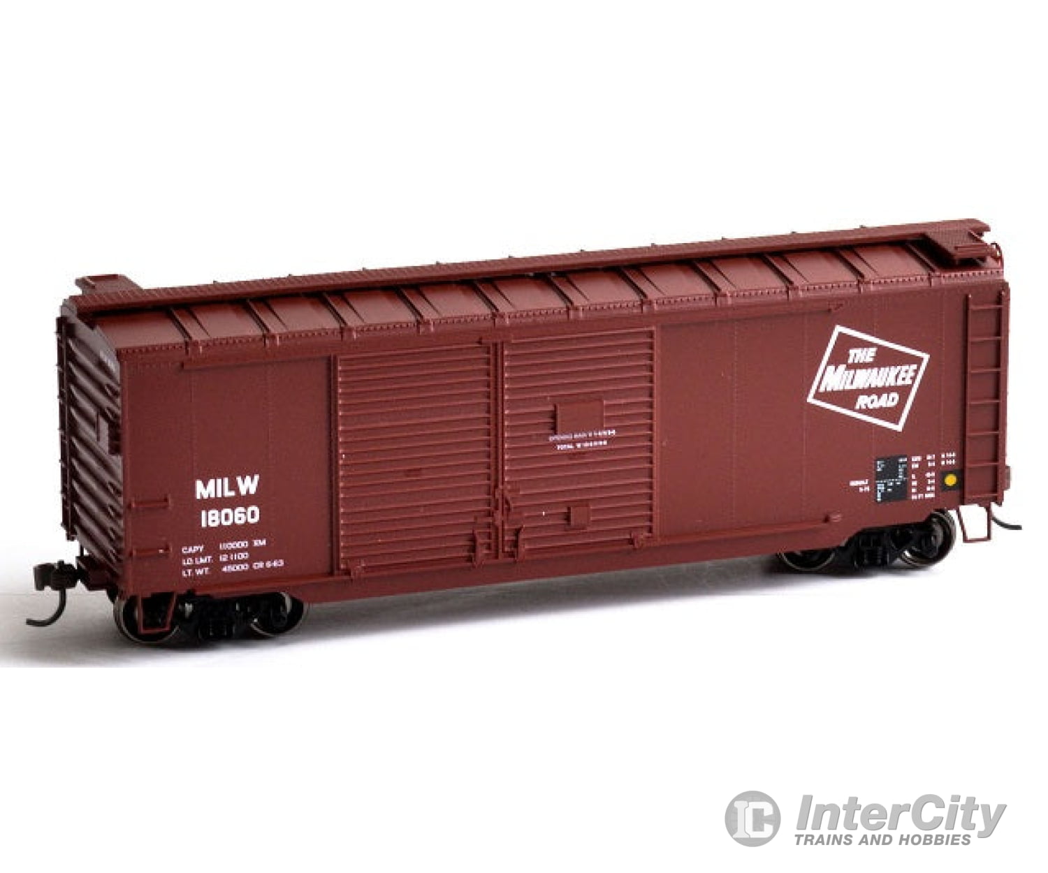 Athearn Ath14736 Ho 40 Foot Steel Double Door Box Car Milwaukee Road 18060 Freight Cars