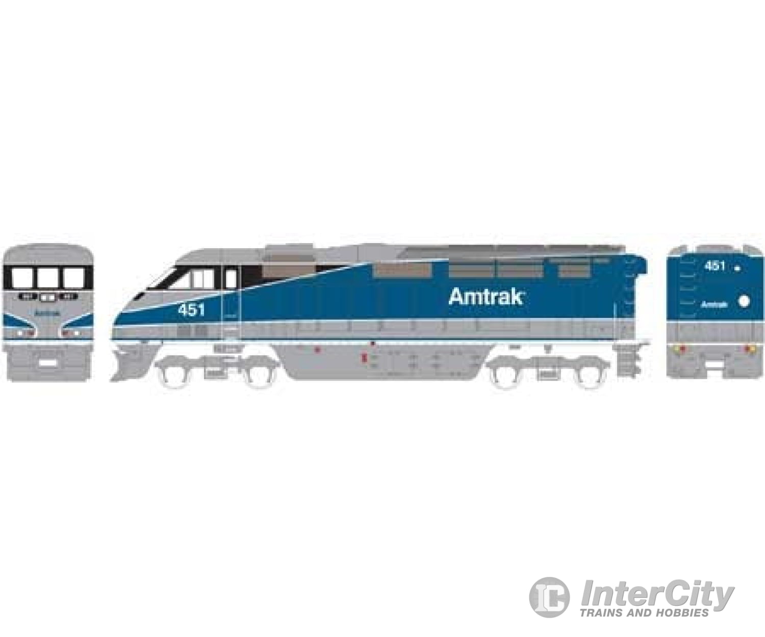 Athearn Ath15352 N F59Phi Amtrak Pacific Surfliner Dcc & Sound 451 Locomotives Railcars