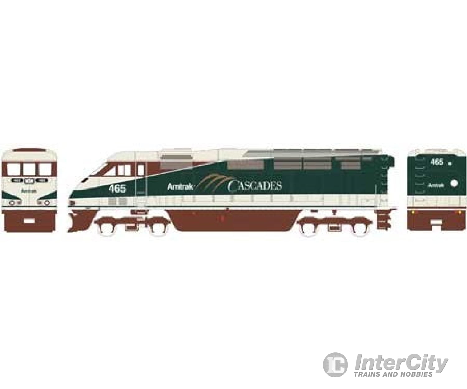 Athearn Ath15355 N F59Phi Amtrak Cascaded 465 Locomotives