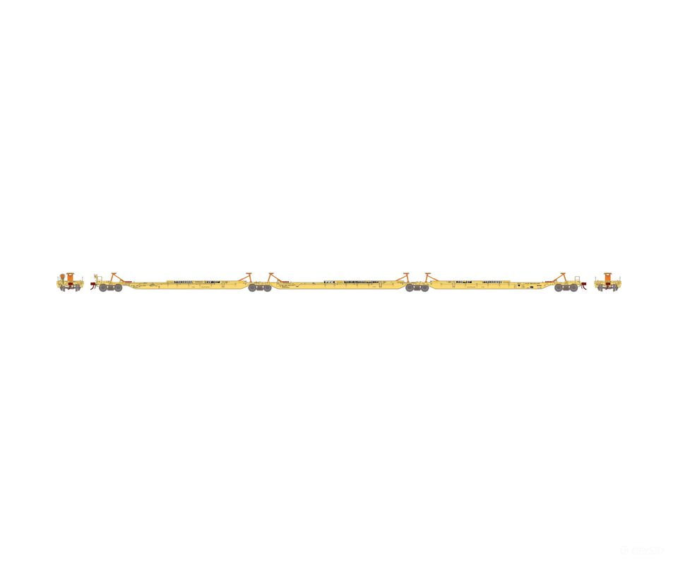 Athearn ATH15534 HO RTR 57’ Trinity Spine Car TTRX/Faded #360999(3) Freight Cars