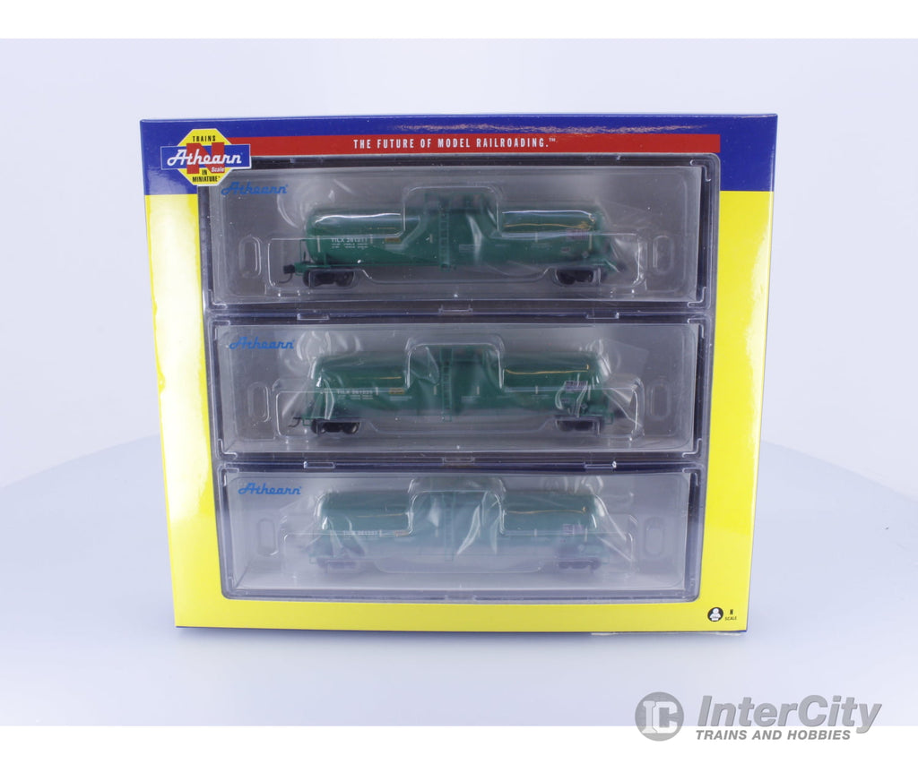 Athearn ATH16500 N 30k Gallon Ethanol Tank Car 3 Pack TILX 261211 261225 261237 Freight Cars