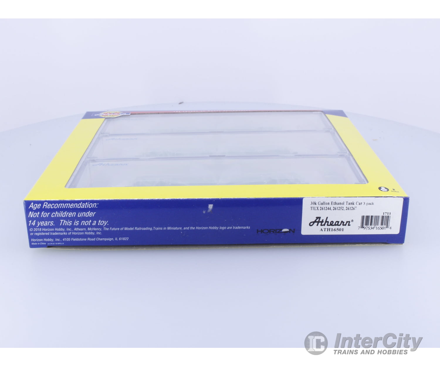Athearn ATH16501 N 30k Gallon Ethanol Tank Car 3 Pack TILX 261244 261252 261267 Freight Cars