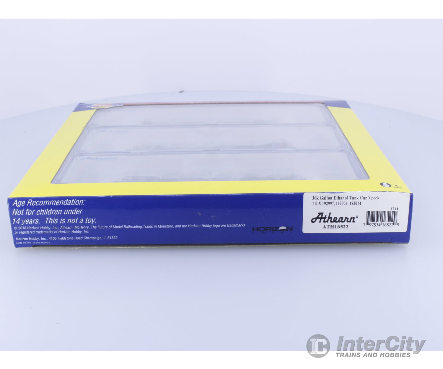 Athearn ATH16522 N 30k Gallon Ethanol Tank Car 3 Pack TILX 192997 193006 193014 Freight Cars
