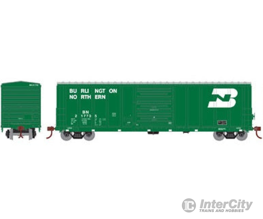 Athearn Ath17823 Ho 50 Foot Pullman Standard 5277 Box Car Burlington Northern 217735 Freight Cars