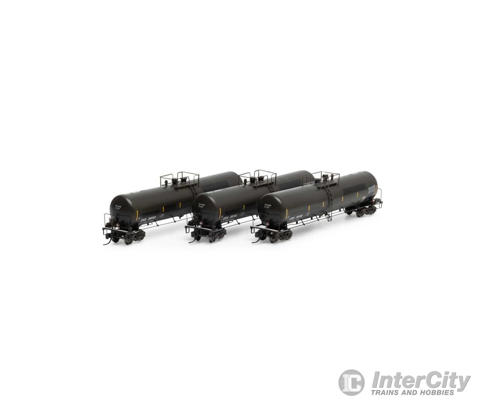 Athearn Ath18037 N 30 000-Gallon Ethanol Tank Ctcx #1 (3) Freight Cars