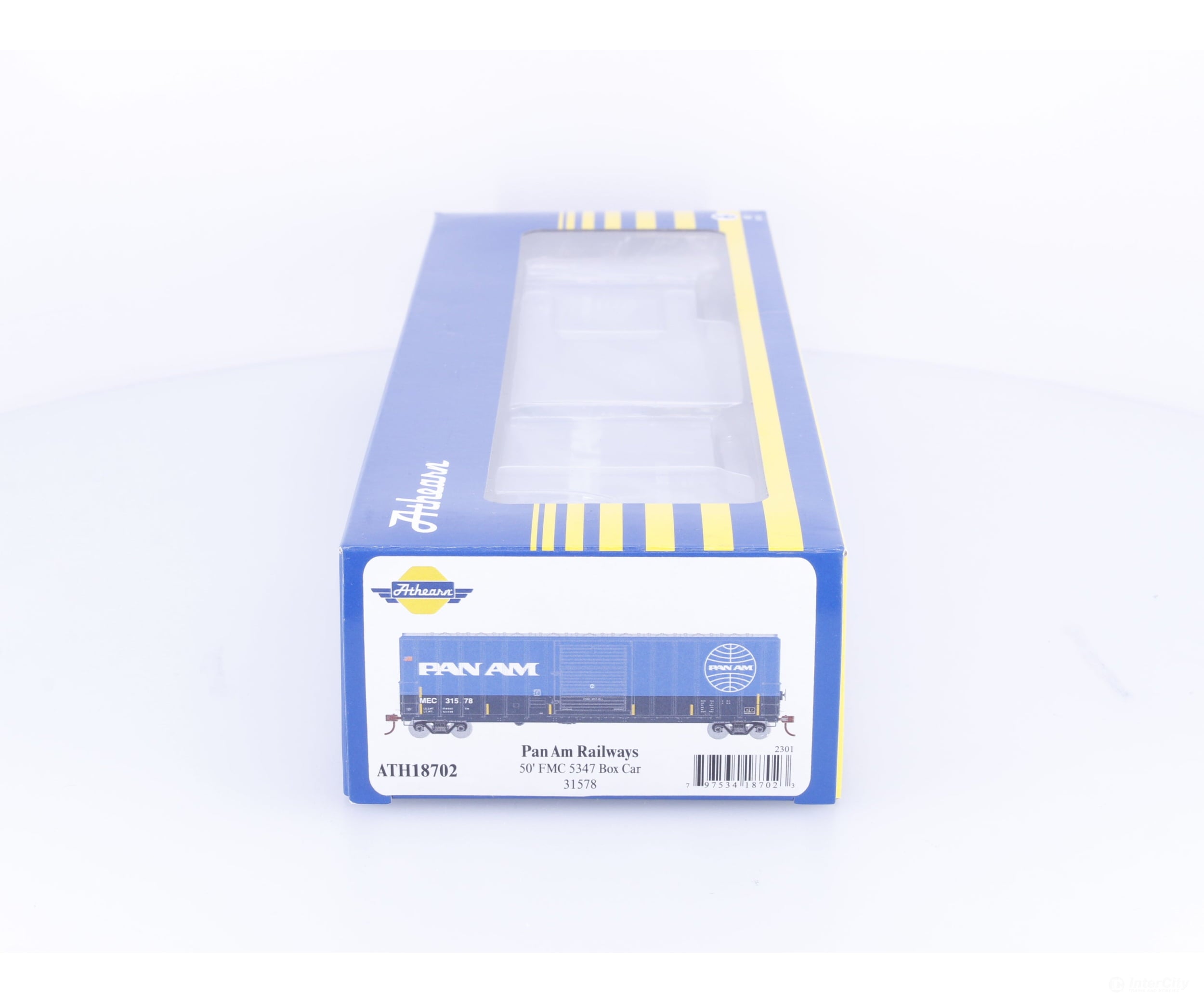 Athearn ATH18702 HO 50’ FMC 5347 Box Car Pan Am 31578 - Freight Cars