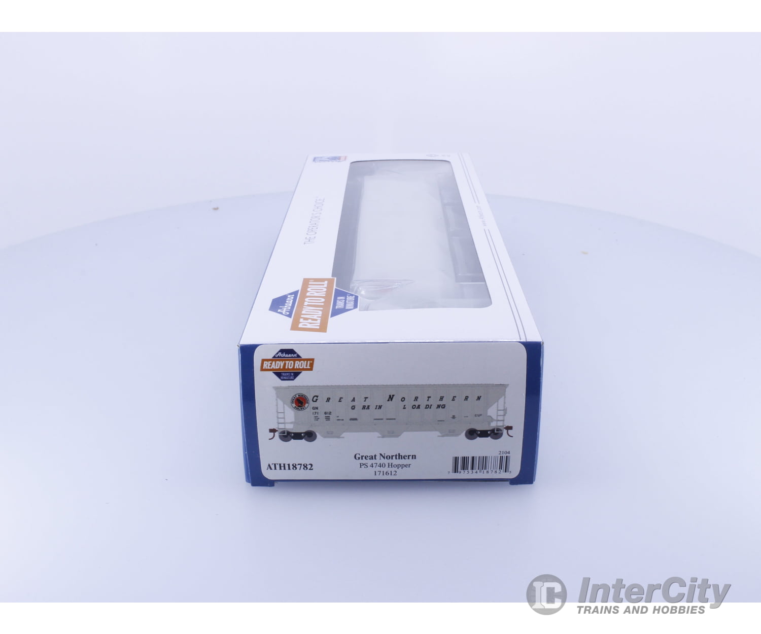 Athearn ATH18782 HO PS 4740 3 Bay Covered Hopper Great Northern (GN) 171612 Freight Cars