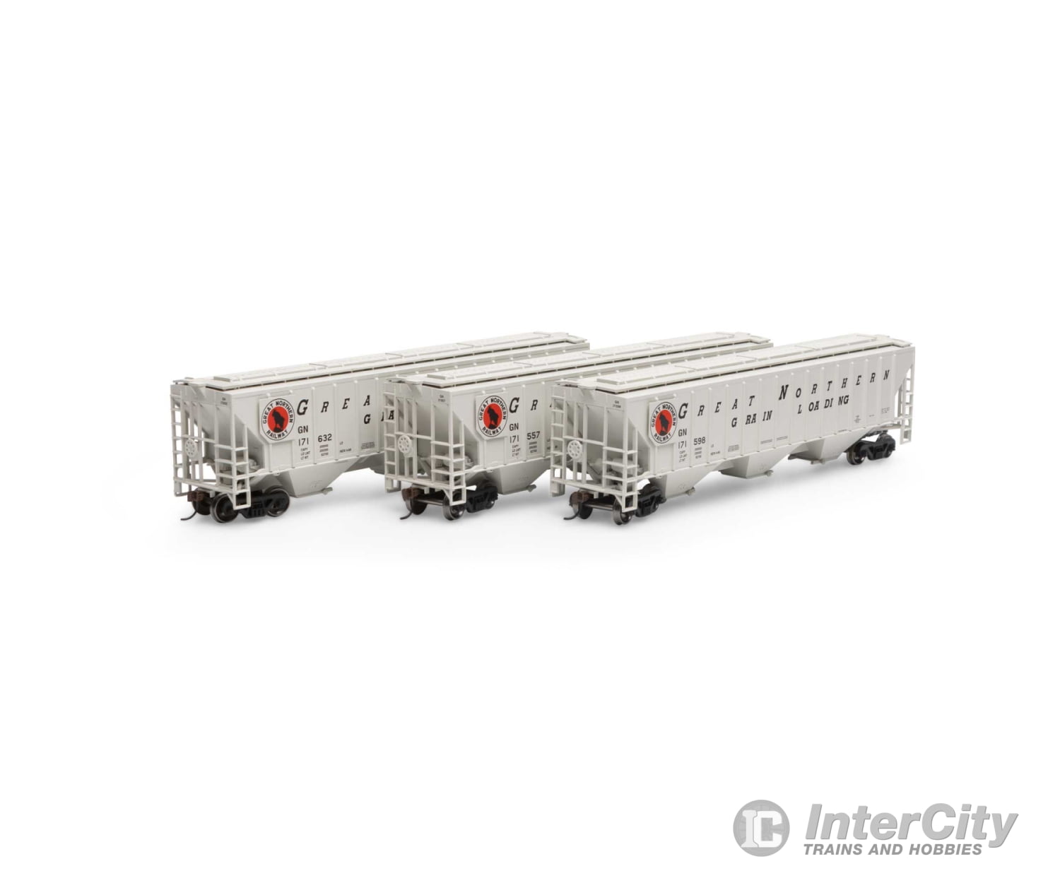 Athearn HO ATH18783 PS 4740 Covered Hopper, Great Northern Assorted (3) - Default Title (CH-140-18783)