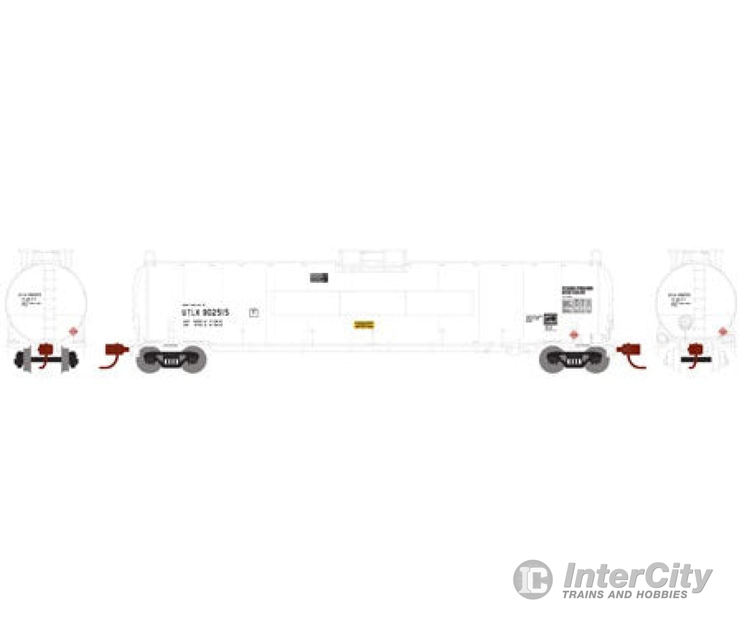 Athearn Ath23572 N 33.9 K Lpg Tank Car Flat Side Panel Utlx 902515 Freight Cars