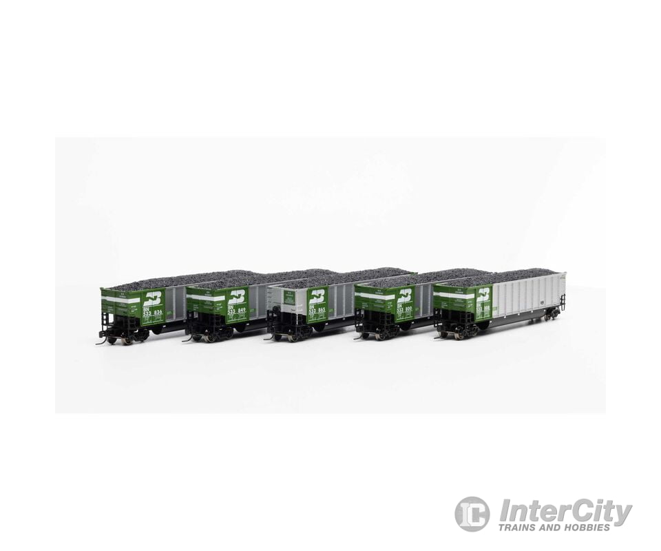 Athearn ATH25058 N Bethgon Coalporter with Load BN #1 (5) Freight Cars