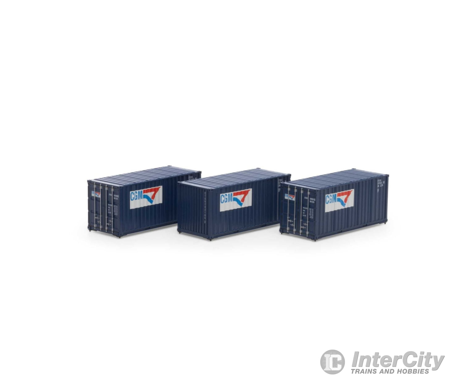 Athearn Ath27788 Ho Rtr 20 Corrugated Container Cgtu #2 (3) Freight Loads & Containers