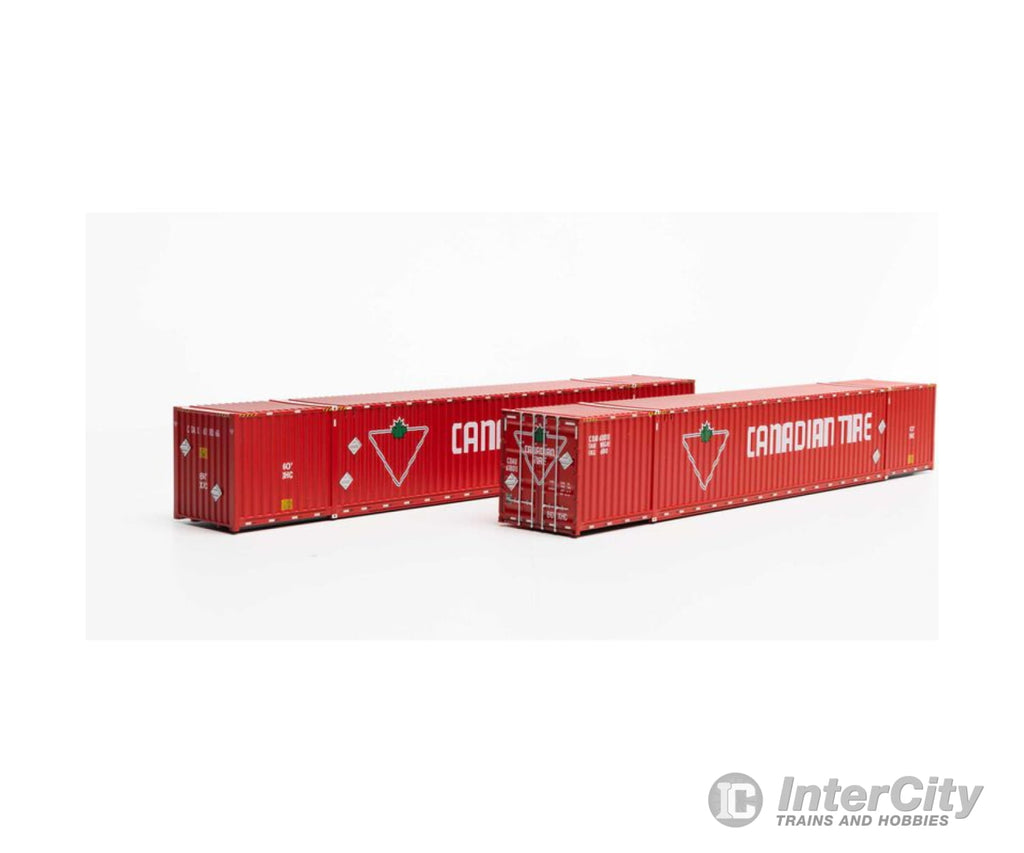 Athearn Ath28533 Ho 60’ Container Cdau #618011 / 618066 (2) Freight Loads & Containers