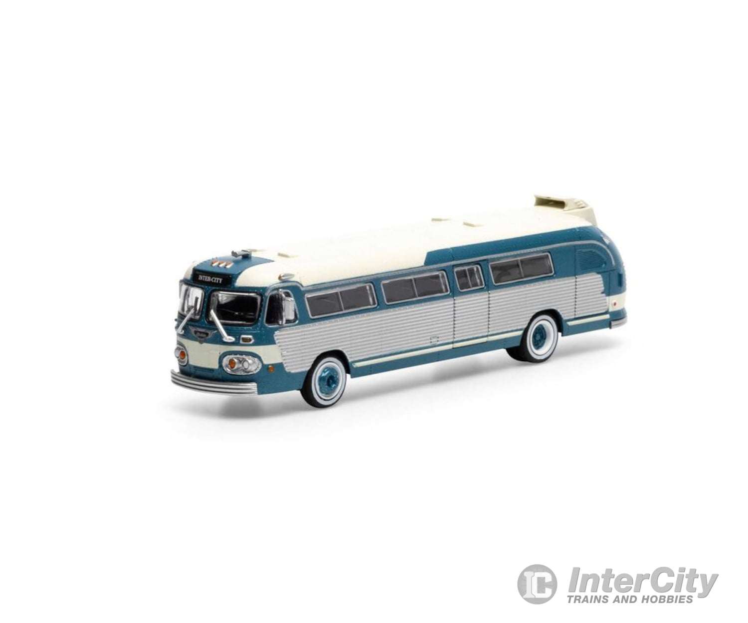 Athearn Ath29071 Ho Intercity Bus Teal & Cream Cars Trucks