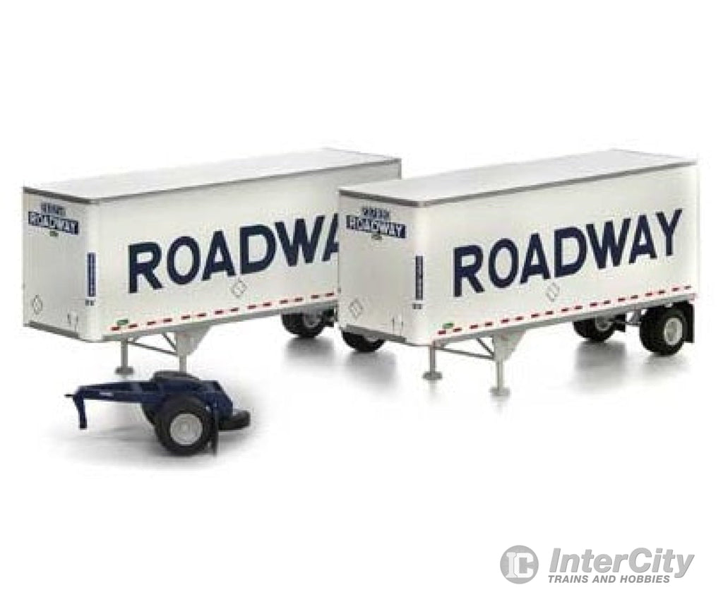 Athearn Ath29197 Ho Trailers Various Lengths 28’ W/Dolly Roadway/Smooth (2) Freight Loads &