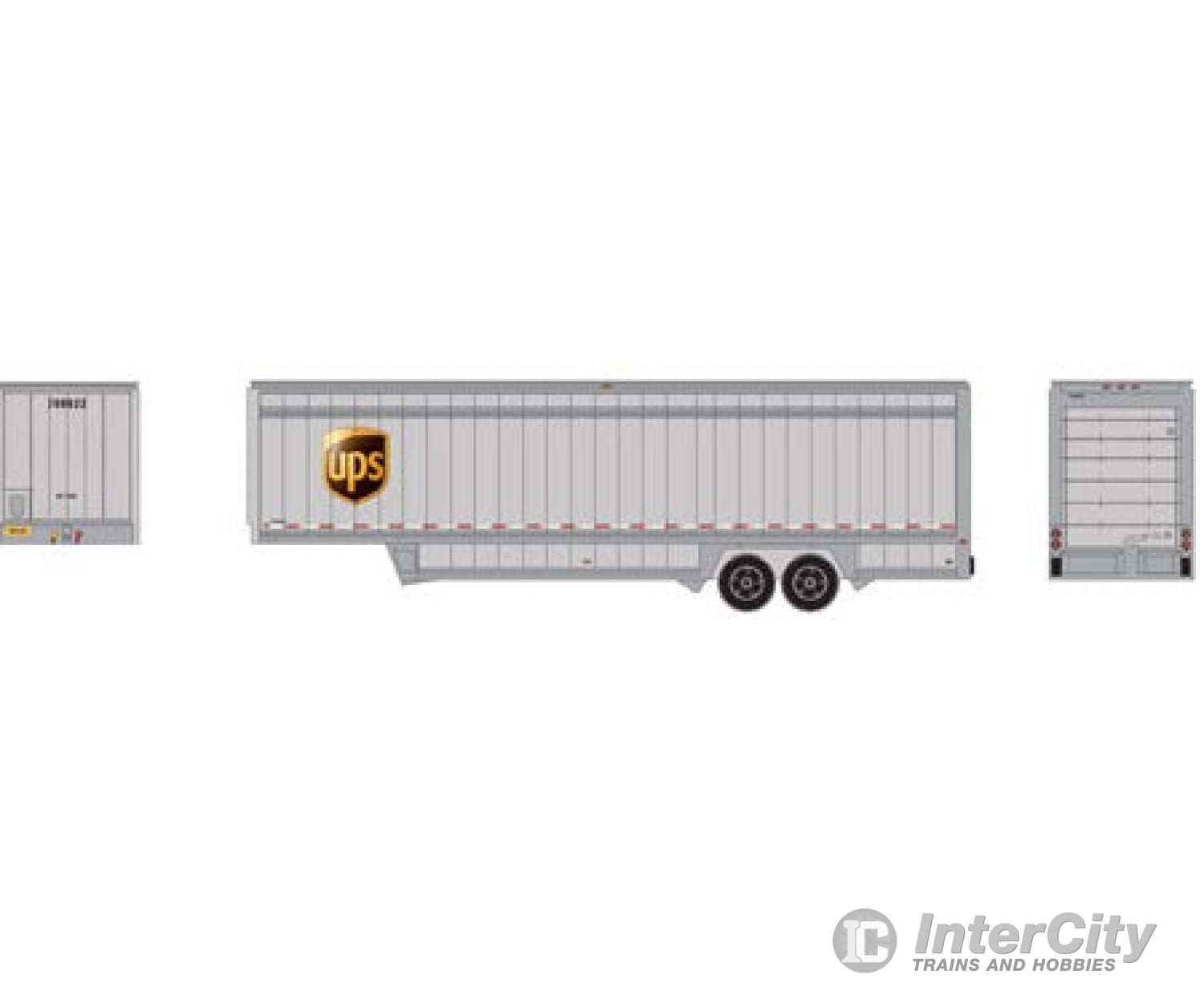 Athearn Ath29448 Ho Ups Licensed Products 40 Parcel Trailer Upsz Logo 708622 Cars & Trucks